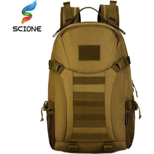 35L Waterproof Molle Tactical Bag Mens Military Rucksack Nylon Climbing Bag Hiking Hunting Backpack For 15'' Laptop XA170Y