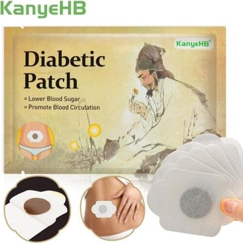 6pcs Patch Bag Medicine Patch Diabetic Patches Stabilizes Blood Sugar Balance Glucose Content Herbal Stickers Medical Plaster