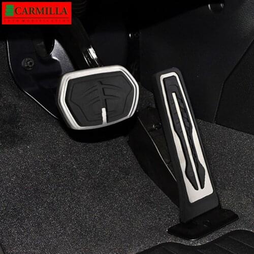 Carmilla Stainless Steel Car Pedals for BMW 1 2 Series F40 2020 2021 F45 F46 2015 - 2021 Auto Gas Brake Pedal Cover Accessories