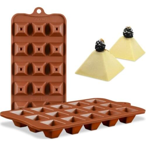 Free shipping Trapezoid Shape Candy/Ice/Cake/Chocolate/Sugar Craft Fondant Mold/Tray Silicone Decorating Tools