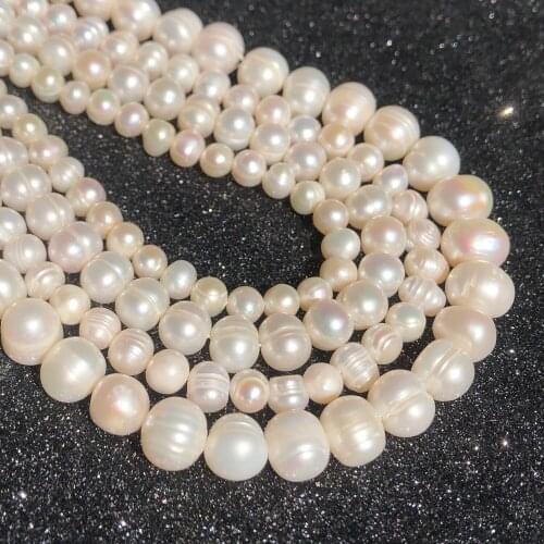 Natural Pearls Beads Elegant Women Jewelry making fashion Freshwater Pearl Bead Baroque Loose Perles handicrafts material