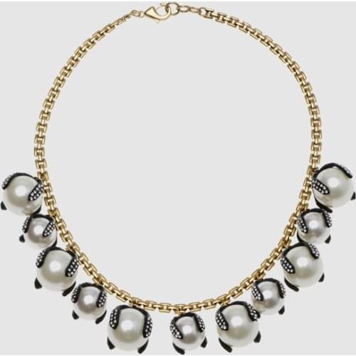 Amorita boutique vintage Simulated-pearl short Necklaces