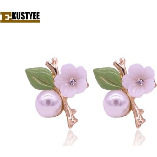 Серьги-гвоздики EKUSTYEE China At AliExpress