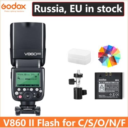 Godox Ving V860 II V860II Speedlite Li-ion Battery Fast HSS Flash For Sony A7 A7S A7R for Nikon Canon for Olympus Fuji