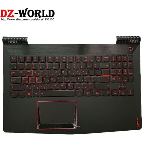 Hebrew Israel Backlit Keyboard with Shell C Cover Palmrest Upper Case Touchpad for Lenovo Legion Y520-15IKB Laptop 5CB0N00270