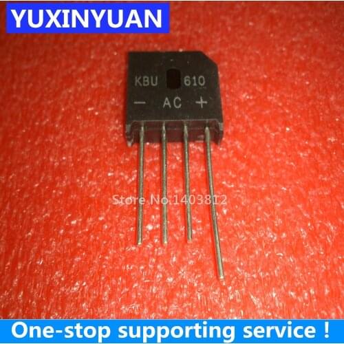 KBU610 6A 1000V KBL610 RS610 2pcs/lot