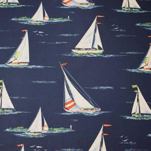 Set sail kpop print pure cotton fabric for shirt dress ткань хлопок ткани tissu bazin riche vestido african telas stoffen tecido