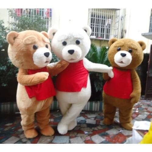 Cosplay costumes Hot Sale Tedy Costume Adult Fur Teddy Bear Mascot Costume