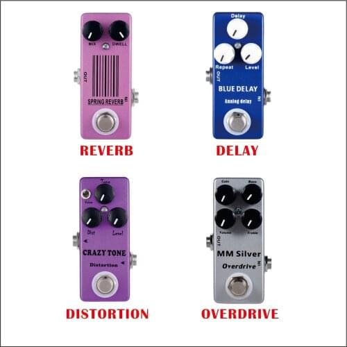 MOSKY Guitar Effect Pedal Reverb Delay Distortion Overdrive pedal guitarra