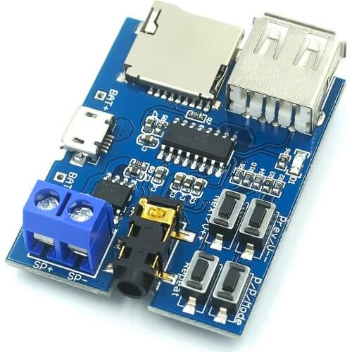 Mp3 Lossless Decoder Board Comes With Power Amplifier mp3 Module mp3 Decoder TF Card U Disk Decoder Player