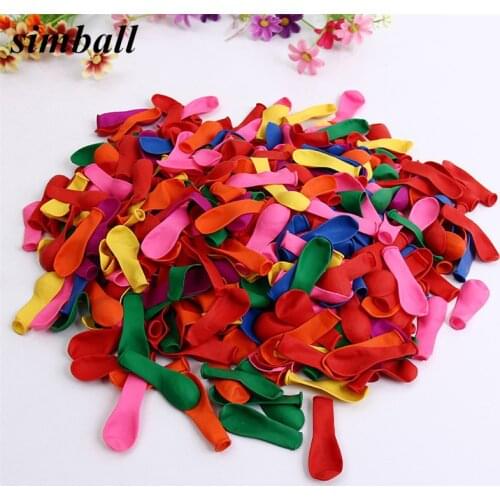Hot 100pcs/lot No3 Small Balloon Gun Target Apple Latex Balloon Swimming Pool Summer Water Balloons Kids Birthday Party Supplies