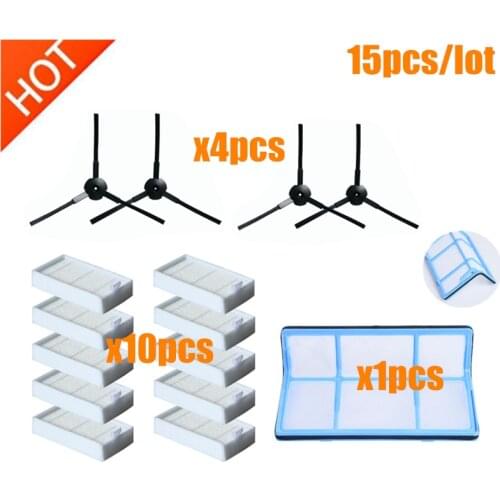 Primary dust Filter side brush Efficient Hepa Filter for ilife v5 v5s V3 V3s v5pro V50 V55 x5 v5s pro robot vacuum cleaner Parts