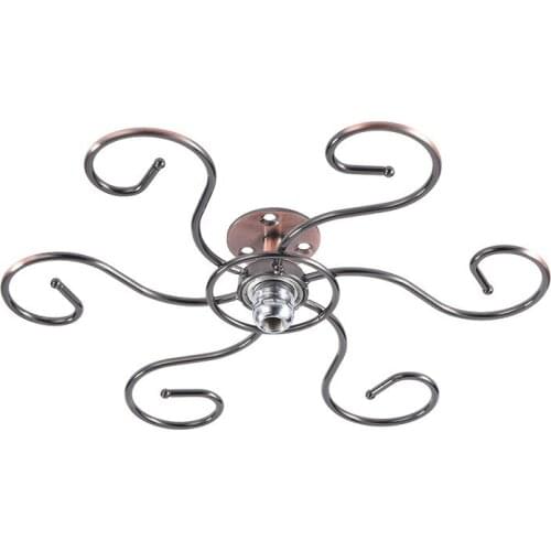 Hanging Metal Wine Cup Stemware Rack Champagne Plated Wine Glass Cup Bottle Goblet Inverted Holder Kitchen Wall Mount Wine Rack