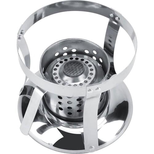 Brnad New And High Quality Portable Stove Stainless Steel Alcohol Burning Compact Stove For Outdoor Camping Hiking Picnic