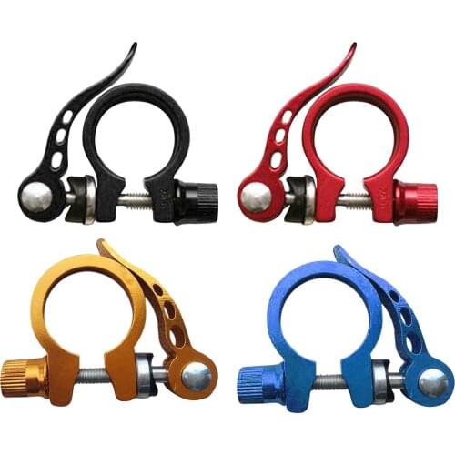 Portable Bicycle Seat Post Clamp Tube Clip 31.8mm Aluminum Alloy for MTB