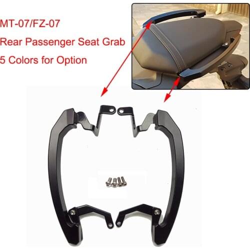 New MT-07 MT07 FZ-07 MT FZ 07 Motorcycle Rear Passenger Grab Bars Rear Seat Pillion Grab Rail Handle For Yamaha MT07 MT-07 FZ-07
