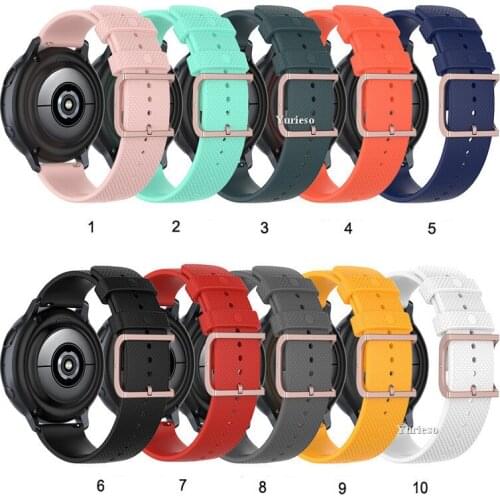 20 22mm watch band For Samsung galaxy watch Active3 2, Gear s3 Frontier s2 45/41mm For amazfit bip For huawei watch gt strap