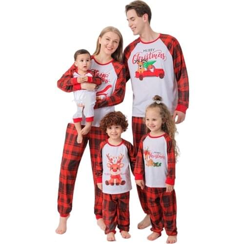 Christmas Family Pajama Sets Family Matching Outfits Mother Daughter Father Son Pyjamas Set Men Women Adult kid Baby Homewear