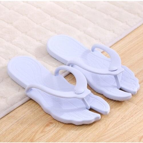 Slippers for beach tourism portable travel flip-flops foldable travel couples bathroom anti-slip slipper household bath slippe