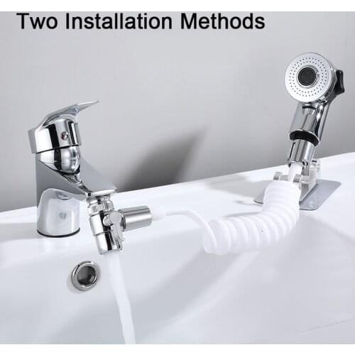 Bathroom Wash Face Basin Water Tap External Shower Toilet Hold Filter Flexible Small Nozzle Suit Wash Hair Shower House Artifact