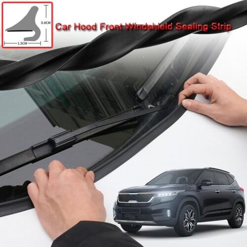 For Kia Seltos 2020 DIY 1.8m Car Seal Strip Windshied Spoiler Filler Protect Edge Weatherstrip Strips Stickers Auto Accessories