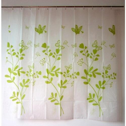 Green leaves bathroom waterproof PEVA shower curtain 180*180cm cortinas para banheiro ducha / rideau de douche douchegordijn