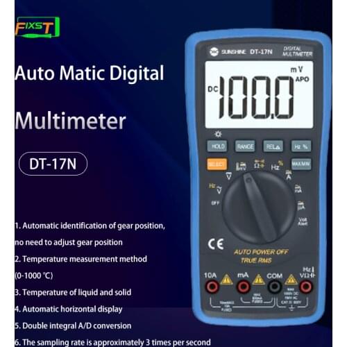 SUNSHINE DT-17N High-Precision Digital Display Multimeter Fully Automatic Measurement Of AC DC Voltage And Current Resistance