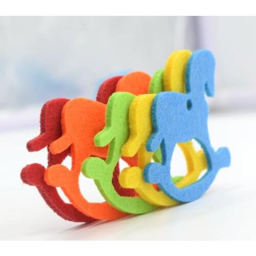 10pcs/lot about 5*5 cm Felt applique non - woven cute Trojan wedding decoration scrapbooking Accesories, 65