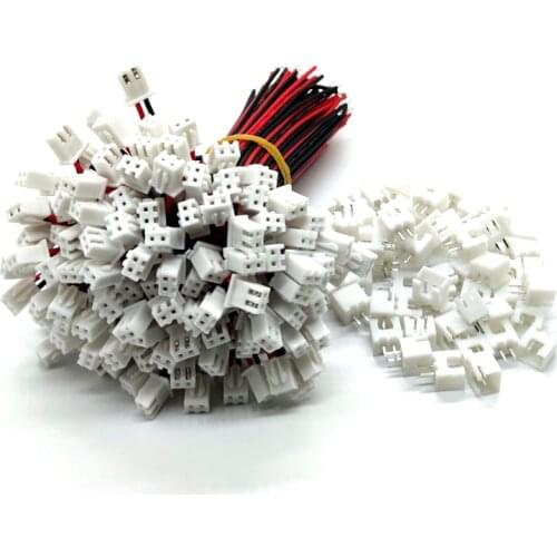 100 SETS JST XH 2.5-2 Pin Battery Connector Plug Female & Male with 100MM Wire