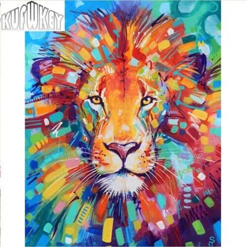 5d Diamond Painting Lion,DIY 3D Diamond Embroidery,animals Painting,Cross Stitch,3D,Diamond Mosaic,wall stickers,homeDecoration