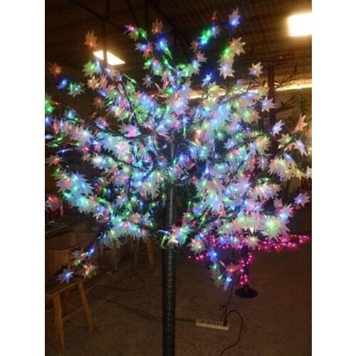 648 LEDs 5ft Height LED Maple Tree LED Christmas Tree Light Waterproof 110/220VAC RGB Color Outdoor Use Free Shipping Drop Shipp