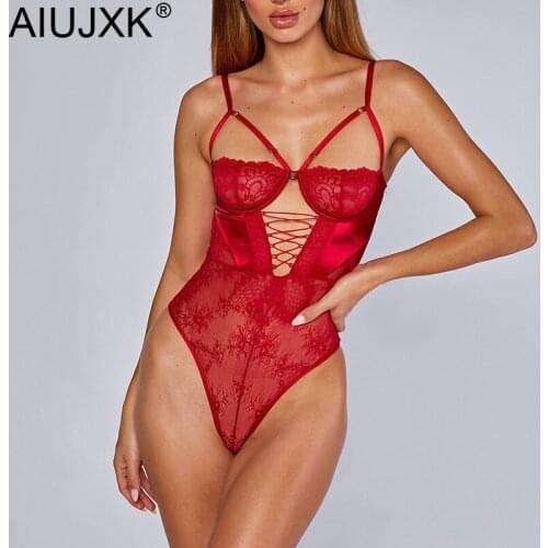 AIUJXK Open Back Bodysuit