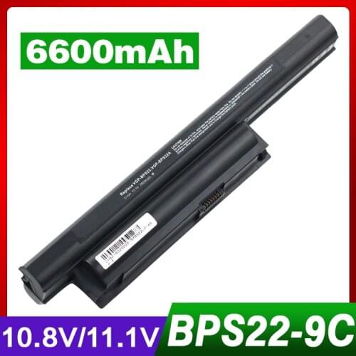Apexway 6600 mAh Battery For VAIO VPC-E1Z1E VPC-EA1 EA16E EA1S EA45FG/B EA1Z1E EA27EC For SONY BPS22 VGP-BPS22 VGP-BPS22A