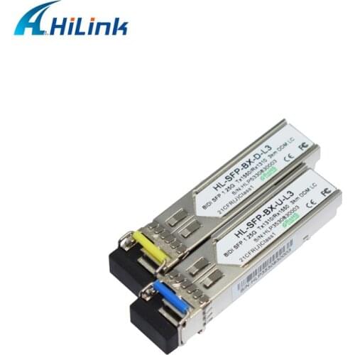 Free Shipping! Optical Module 1.25G WDM SFP 3km BiDi SFP LC/SC Connector With DOM