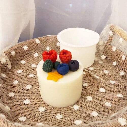 Cylinder Cake Mold DIY Candle Aromatherapy Making Molds Fondant Cake Tray Mould Handmade Candle Crafts Home Decoration