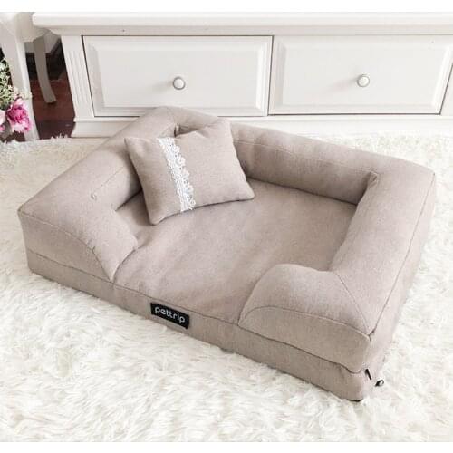 Cat Dog Bed Sofa Large Dog Bed House Removable Kennel Pet Cushion Sleeping Mat Sofa Pet Beds For Large Dogs