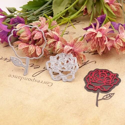 KLJUYP Rose Metal Cutting Dies Stencils for DIY Scrapbooking/photo album Decorative Embossing DIY Paper Cards