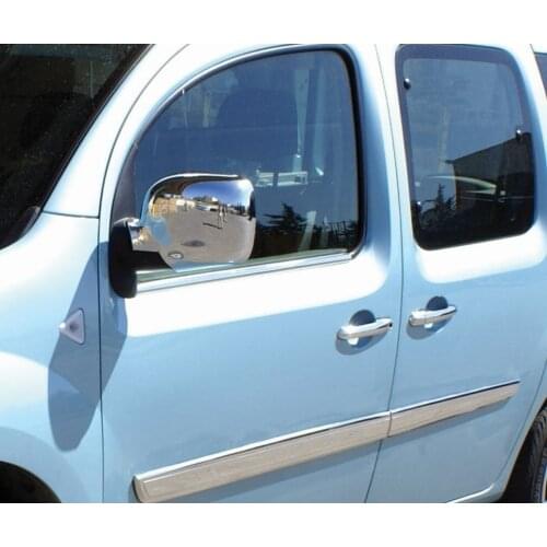 For Renault Kangoo 2008 2013 Mirror Cover ABS Chrome Stainless Chrome High Quality Fully Compatible Rearview Cover Durable