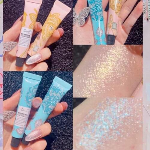 Liquid Highlight Stick Illuminator Liquid Face Lying Silkworm Diamond Body Metallic Face Brighten Bronzer Shimmer Makeup TSLM1