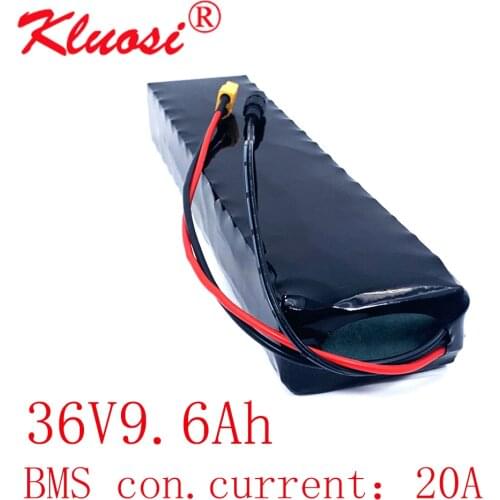 KLUOSI 10S3P 36V 9.6Ah 10Ah 36V Battery 42V Lithium Battery Pack for Xiaomi Mijia M365 Pro Ebike Bicycle Scooter with 20A BMS