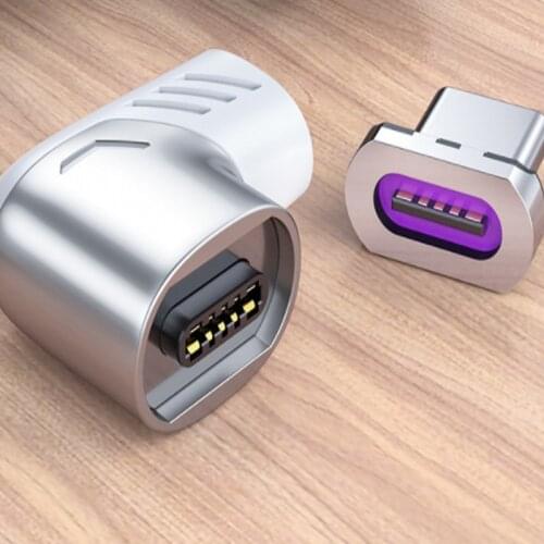 Magnetic Cable Connector Mobile Phone Cable Adapter Magnetic Tip Magnet Charger Plug Type-C To Type-C Magnetic Adapter Converter
