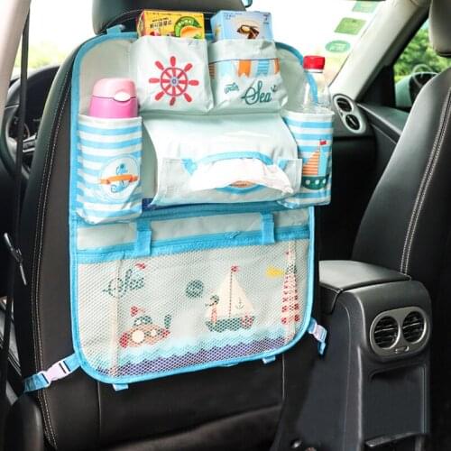 Fashion Cartoon Car Seat Back Organizer Bags Car-styling Multifunctional Stowing Tidying Interior Pouch Accessories Supplies