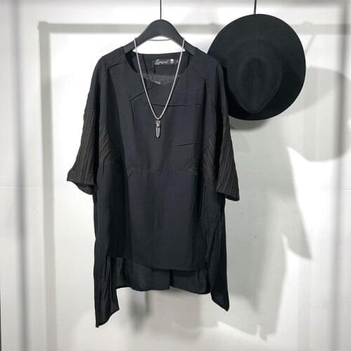 Owen seak Men T Shirt Mens Clothing Hip Hop Tops Tees High Street Summer Japanese Male Solid OverSized Streetwear T Shirt