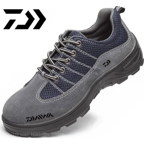 Daiwa Mens Autumn Winter Fishing Shoes New Fashion Anti-slip and Wear-resistant Sports Shoes Large Size Durable Fishing Shoes