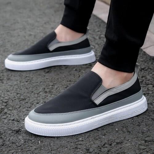 2021 spring and autumn new trend fashion all-match breathable ice silk canvas shoes mens quick-drying sneakers new balance