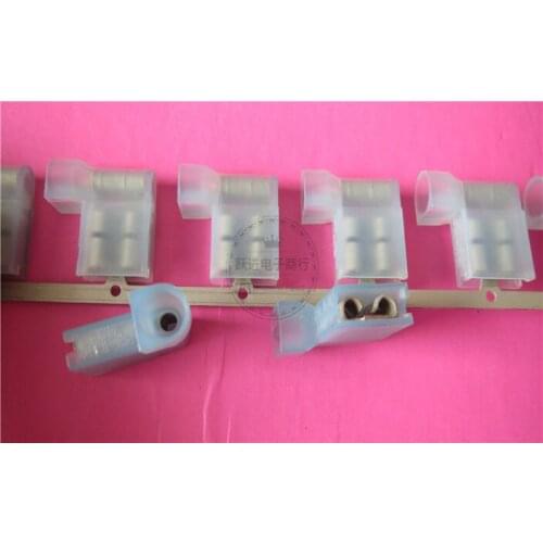 Original new 100% 3-520132-2 gauge 18-22AWG male and female plug terminal 6.3mm plug spring terminal