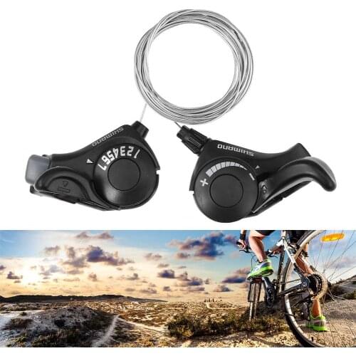 Shimano 21 Speed switch MTB Bicycle Shifter Levers Brake with Shift Cable Bike Cycling Disc Handle for Bike Accessories