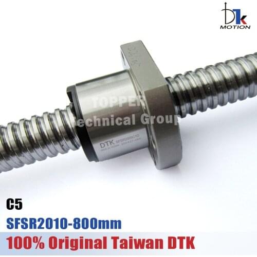 Taiwan DTK SFS2010 Ball screw C5 800mm mit Kugel Mutter SFS2010 10mm Blei für CNC kit set