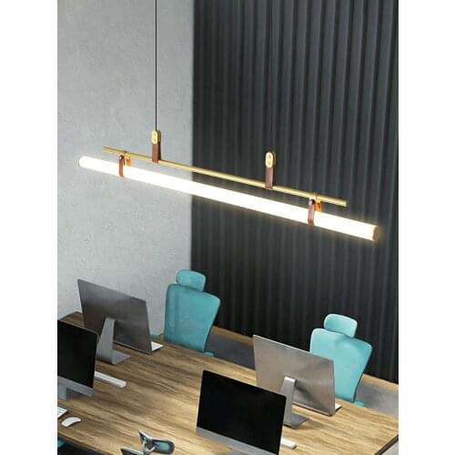 Long type Dinning Room LED Pendant Lamp Modern Pendant Lighting For Office/restaurant Art decor Light Fixture
