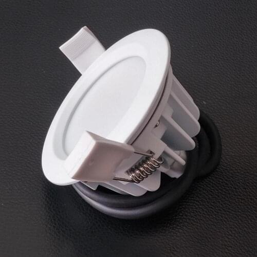 50pcs 8W Driverless LED Ceiling Down Light Washroom Bathroom IP65 Waterproof AC230V Diverfree Dimmable LED Downlight White Lamp